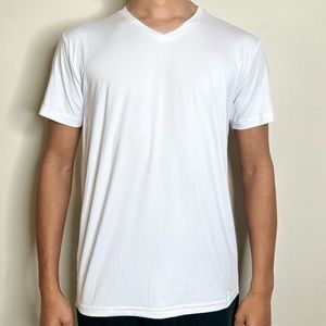 Strechy White Tshirt